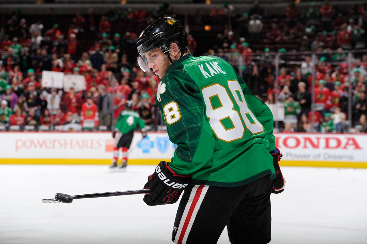 St. Patrick's Day Blackhawks jersey