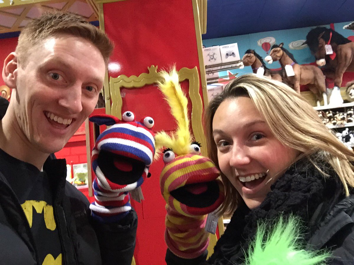 EmmetNichols's tweet photo. Found some new friends to join @Impromptunes' next season of Puppets! The Musical @The_Puppet_Box @HamleysToys https://t.co/raMY5IKaSa