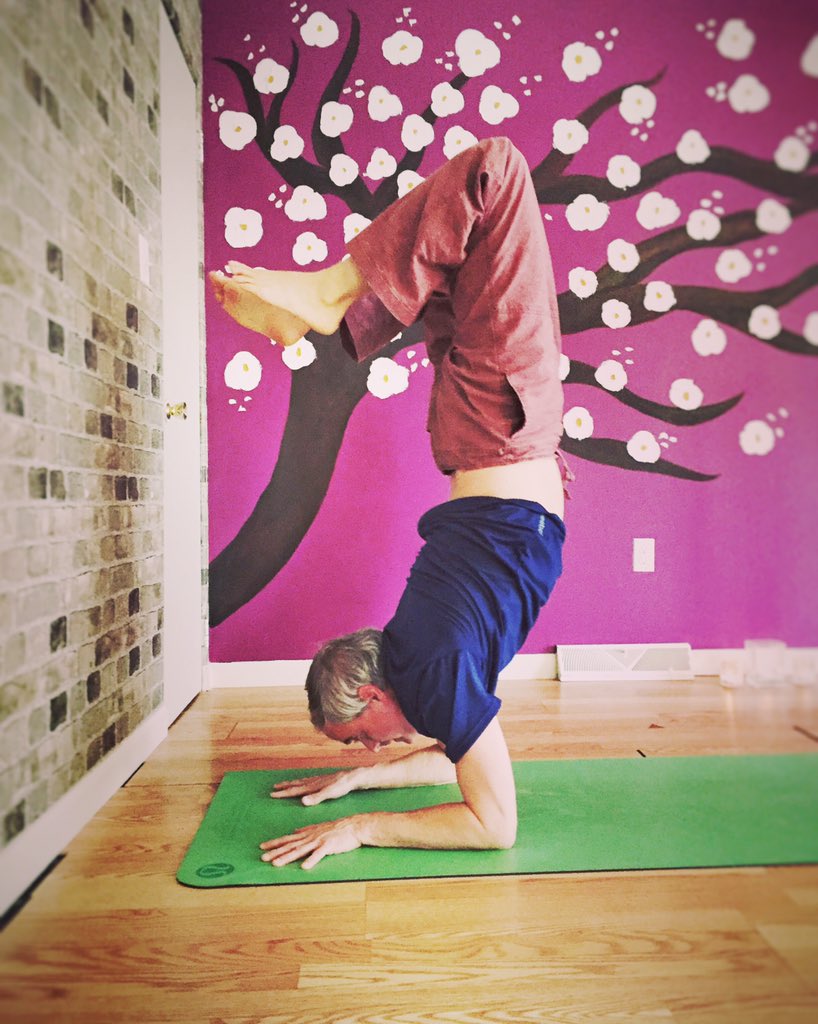 Hang out in scorpion (and lots of other poses) with the amazing Jim tomorrow at 645pm for Hot House! #yoga #nj