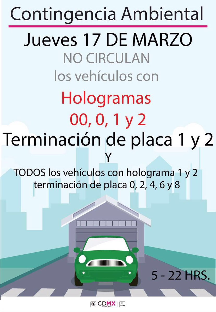 Permanece contingencia. ¿Qué coches no circularán mañana? - Cdt_VziUIAAcD1t