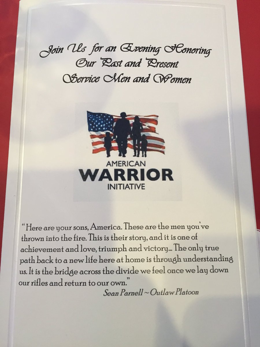 SeanParnellUSA's tweet image. So proud to speak at the very first American Warrior Initiative Gala. Amazing to see it grow.