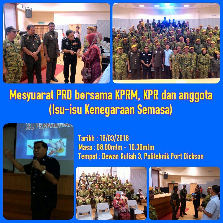 Taklimat isu-isu semasa kepada KPRM, KPR, Anggota Rela Daerah <a href="/RELAPORTDICKSON/">RELA_PORT DICKSON</a>. <a href="/RELA_N9/">RELA NEGERI SEMBILAN</a> <a href="/Razali_Ahmad2/">Razali_PRNMK</a>