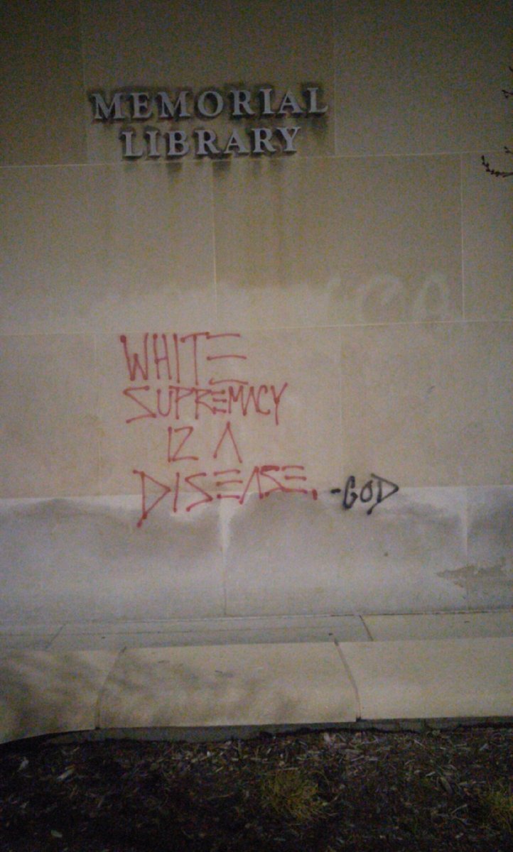 CRASHprez's tweet photo. to whomever tagged this on library mall... you a real one. https://t.co/gBsUNXyLYk
