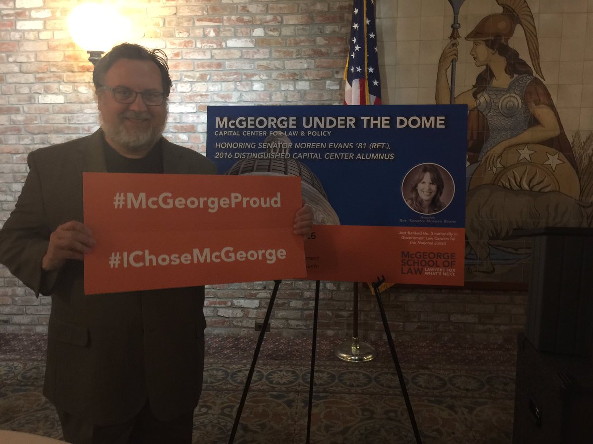 ClarkKelso's tweet photo. McGeorge honored alum Senator Noreen Evans (Ret.) at first Under the Dome gathering. #IChoseMcGeorge #McGeorgeProud https://t.co/Zx9KlXoFqU