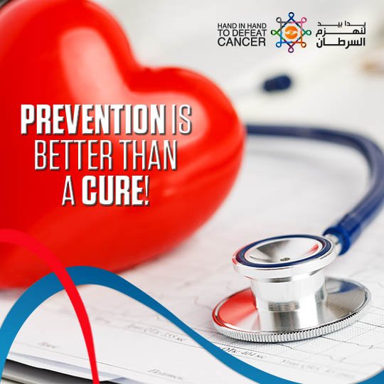 HandinHandUAE's tweet photo. #PreventionIsBetterThanACure. #HiHToDefeatCancer helps to maintain a  #CancerFree lifestyle. #CancerPrevention #UAE https://t.co/6YCpMdmarp