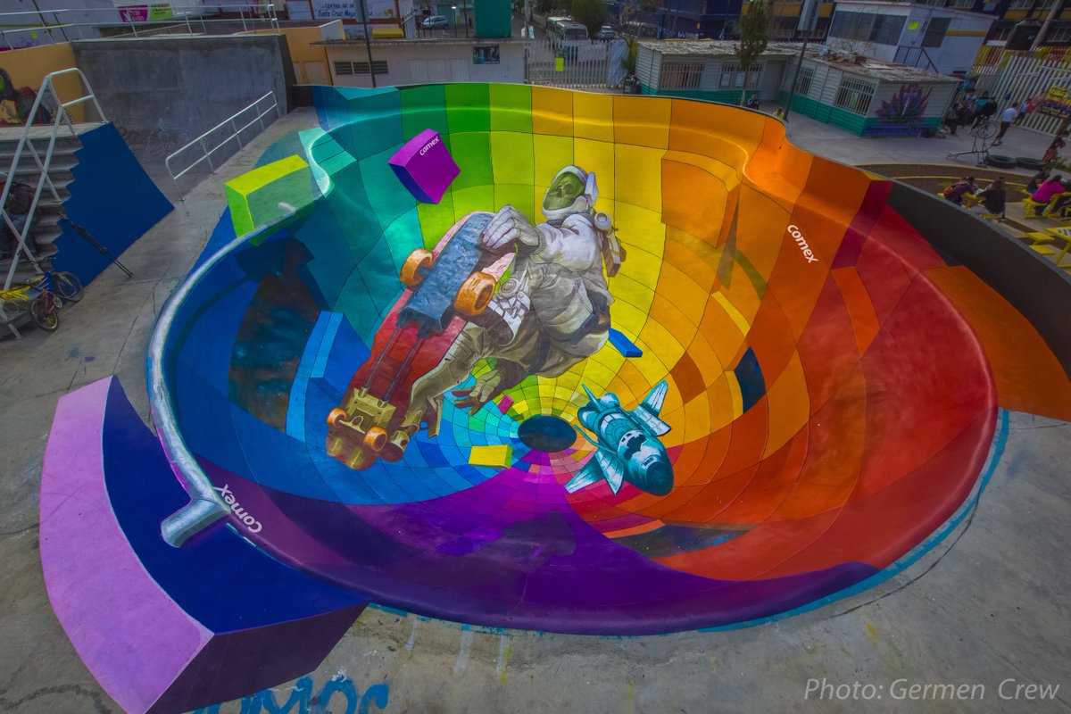 Iztapalapa #sk8 #colors #arcoirirs #streetart #streetartmxstyle #arteurbano #mexicomagico #astronauta