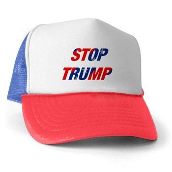 StopTrumpStore's tweet image. I see your silly hat and I raise you THIS one! #StopTrump Stop Trump Trucker Hat. STOP TRUMP cafepress.com/stoptrump.1742…