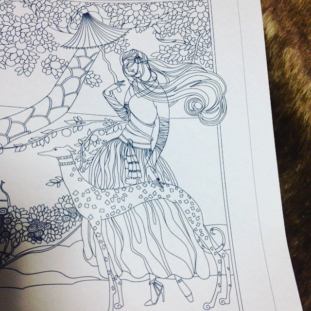 パリのアール デコファッションbook 4 21発売 大人の塗り絵 パリのアール デコ ファッションbook の収録画をご紹介 ぬりえ 大人の塗り絵 大人のぬりえ おとなのぬりえ パリジェンヌ パリの配色 アール デコ パリ ミュシャ T Co