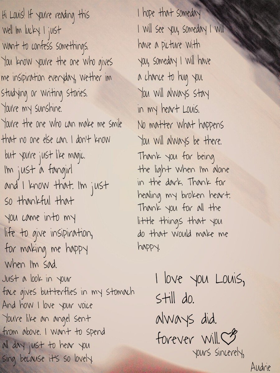 indiedaggers's tweet photo. @Louis_Tomlinson i love you. still do. always did. forever will. 💘💘 https://t.co/sCAHaQT10Q