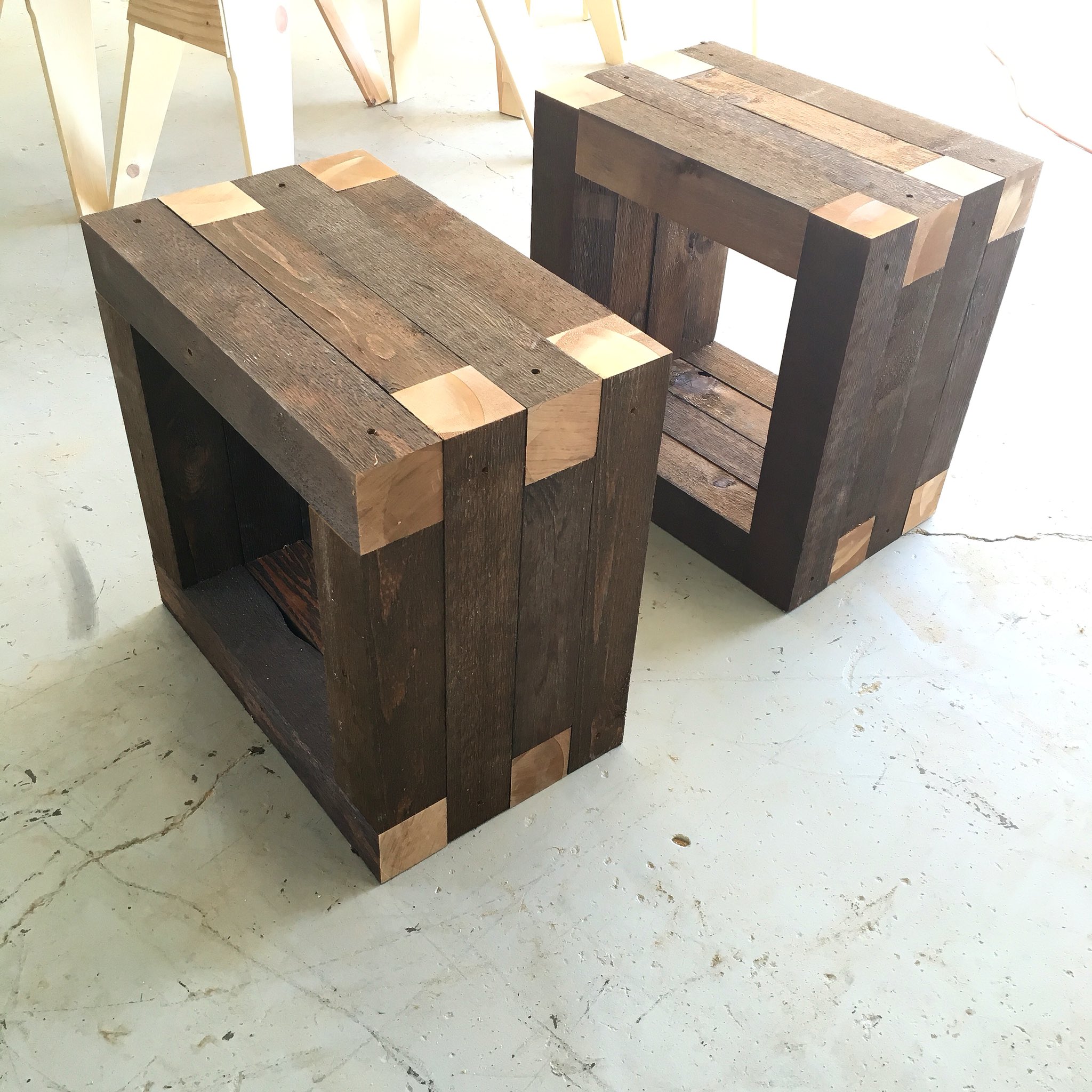 on Twitter "Custom cedar outdoor side tables design 