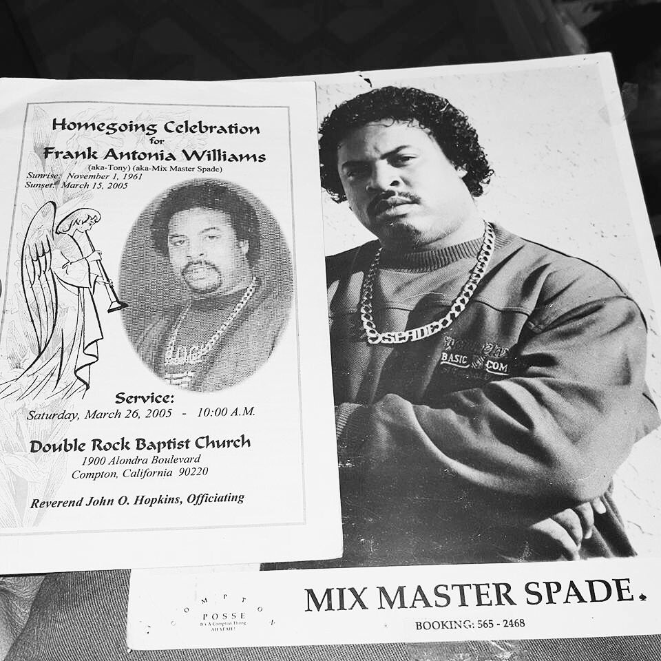 BEazyTheDJ's tweet photo. I can't believe it's been 11 years since you've been gone. #RIP to my uncle the original Compton DJ #MixMasterSpade https://t.co/IFDsB8p9JT