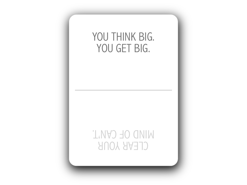 CardAboutPerson's tweet image. Motivational Card #5. Side 1. Support Us On Kickstarter: kickstarter.com/projects/carda… #CardsAboutPersonality