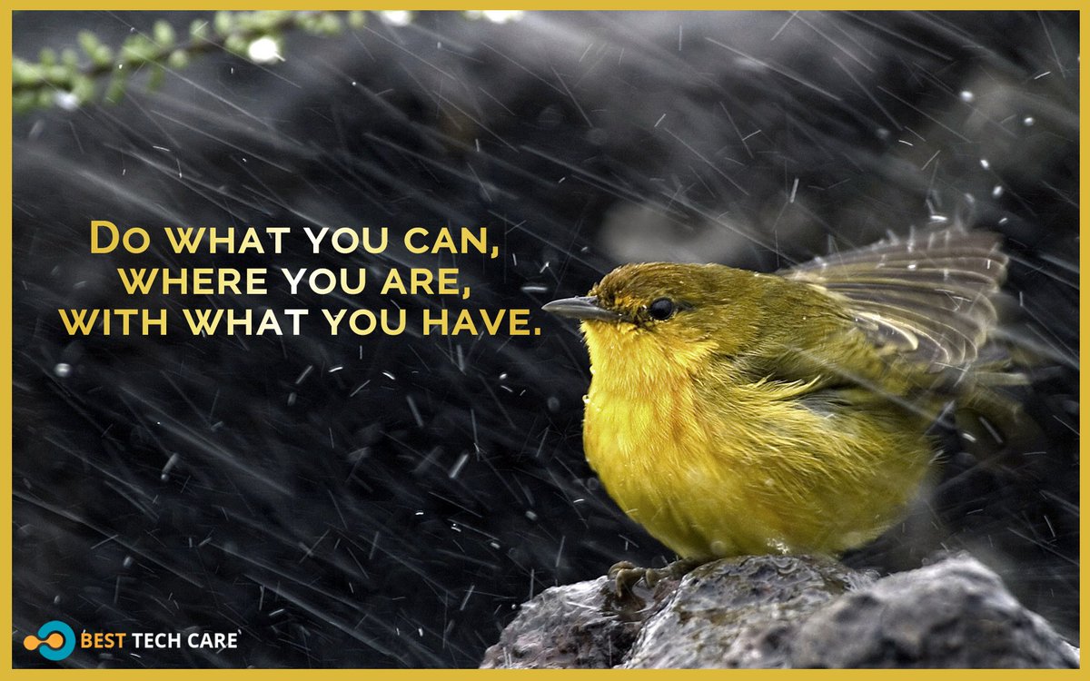 besttechcareusa's tweet photo. Do what you can, where you are, with what you have. For more quotes visit: https://t.co/OoDeRDfGBp https://t.co/yOS9u69OxZ