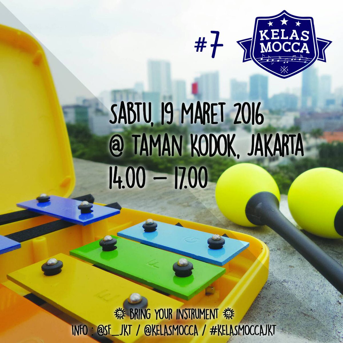 Oya sabtu ini kita kumpul yah jam 2 siang di Taman Kodok (sebelah taman menteng) #KelasMoccaJKT <a href="/KelasMocca/">KelasMocca</a>