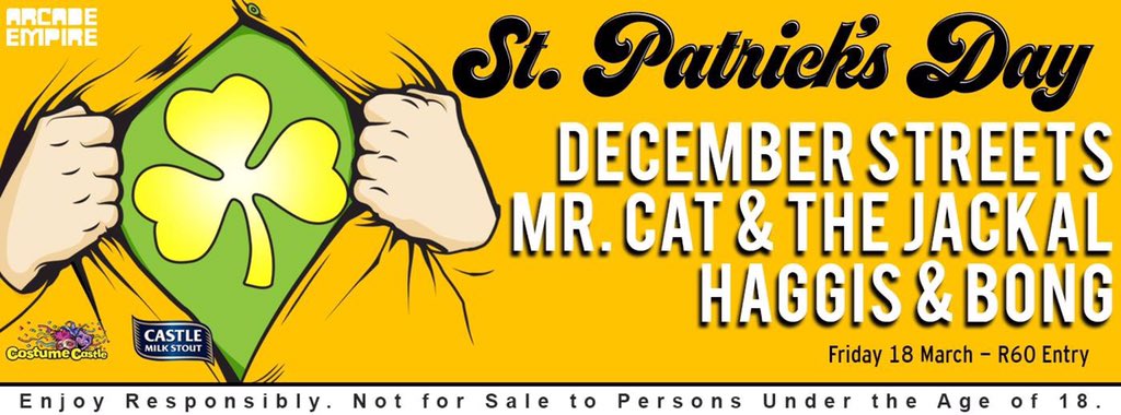 Bring on the Guinness tomorrow <a href="/ArcadeEmpire/">Arcade Empire</a>