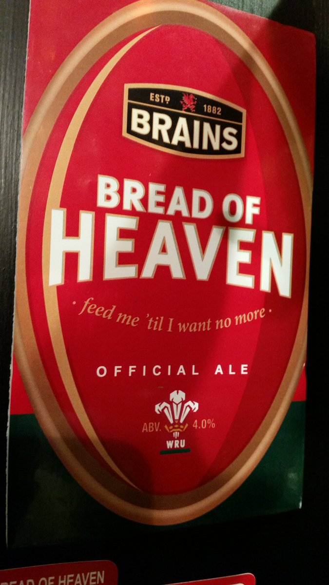 Bread of Heaven back with us this weekend ABV 4.0% #RBS6Nations #rugbydays