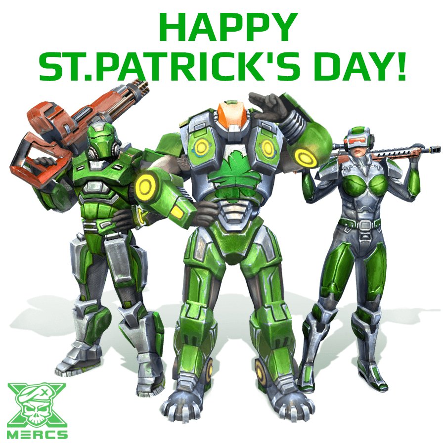 XMercs's tweet photo. We hear you get ＋30% to aim in green 🎯 #Xmercs #StPatricksDay https://t.co/88xGgRKm0Q