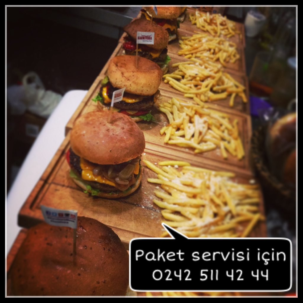 KarnivoraSteak's tweet photo. Paket servisi için 0242 511 42 44 https://t.co/uDPuRgR1C5