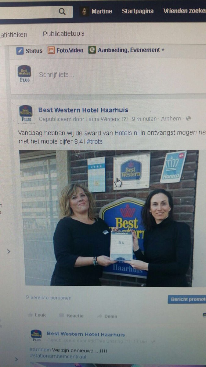 Trots op het team .....#hotelhaarhuis #arnhem
