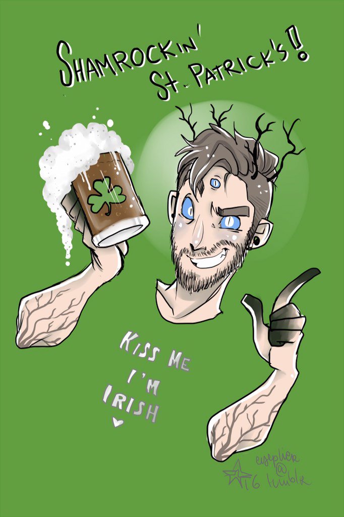 wooosome's tweet image. Happy St. Patrick&apos;s day~