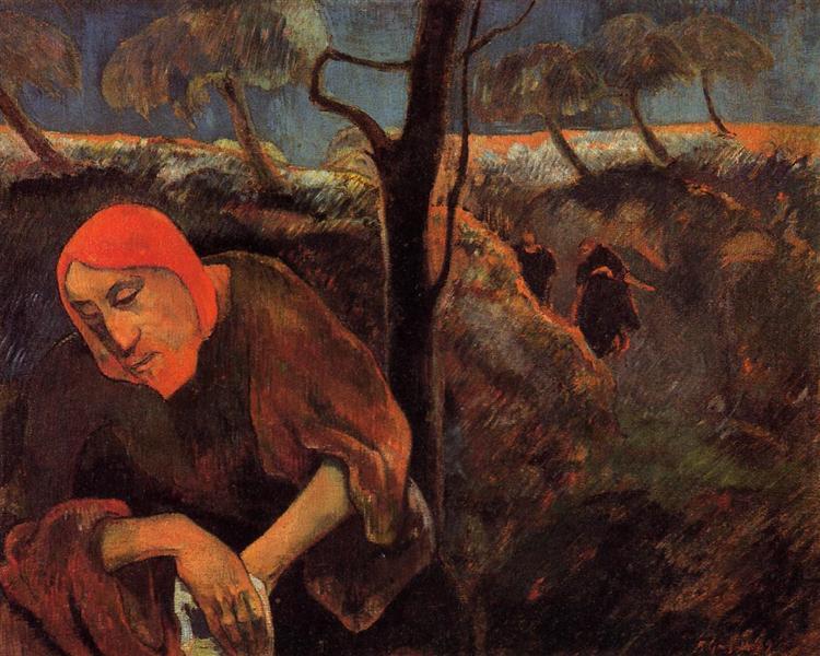 lentproject's tweet photo. ‘The Agony in the Garden’, Paul Gauguin (1889) https://t.co/ab7y6Tljsa