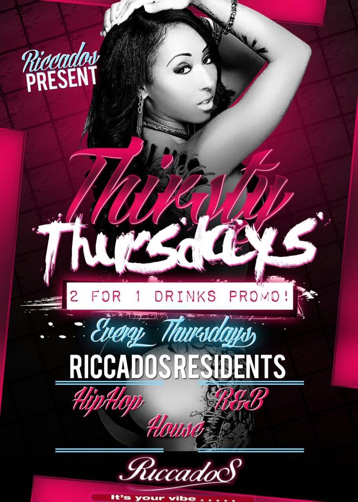 TheMovementJHB's tweet photo. Tonight. We take on @RiccadosBraam for Ladies Night. 

Every Thursday 
2 for 1 Drink Specials

#ThirstyThursday https://t.co/ZGyPKEQuCT