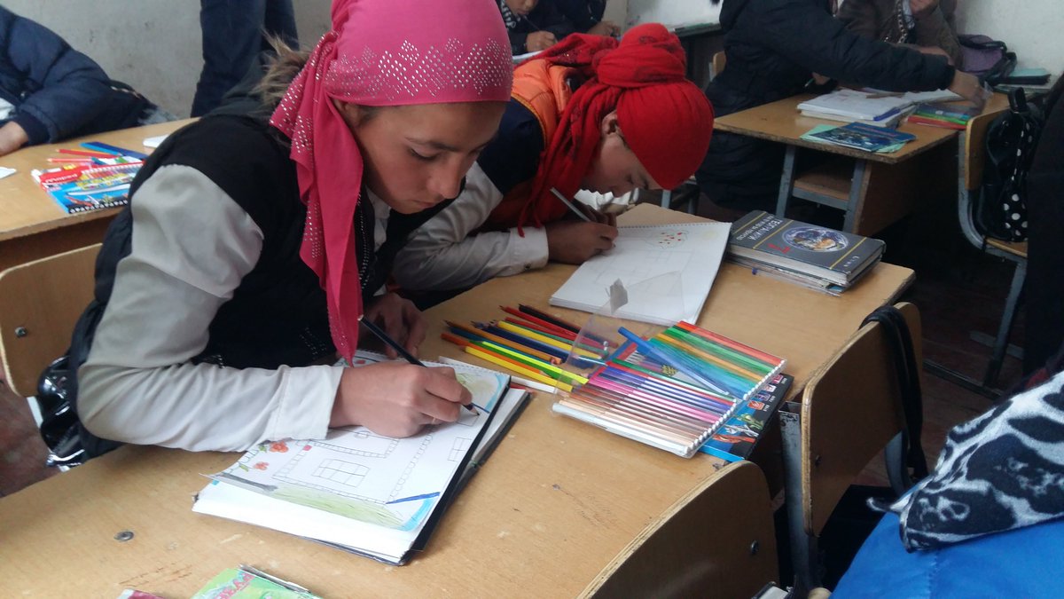 BegmatovaMadina's tweet photo. The process of developing #perks for #UNDPCrowd campaign #GuzgefSolarSchool @CrowdfundingCro https://t.co/F3lBXnCJE8