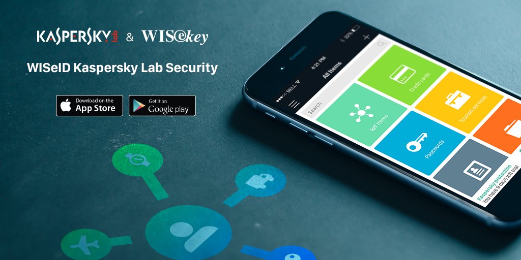 Kaspersky_BNL's tweet image. #WISeKey en Kaspersky Lab lanceren de #WISeID Kaspersky Lab Security-app ow.ly/ZBpHJ