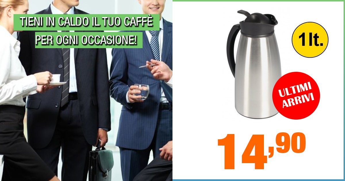 grecoshop's tweet photo. #Caraffa #acciaio #inox e vetro resistente ;) #tienicaldo il tuo caffè per ogni occasione;) #specialdeal #shockprice https://t.co/R7gJz6mOYM