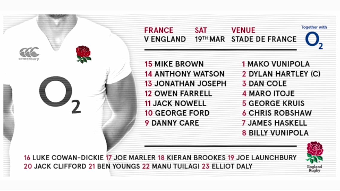 RedRoseChat's tweet photo. Everyone's thoughts on the side to face France this weekend?! #RedRoseChat #WearTheRose #CarryThemHome https://t.co/r8P1ZT0eck
