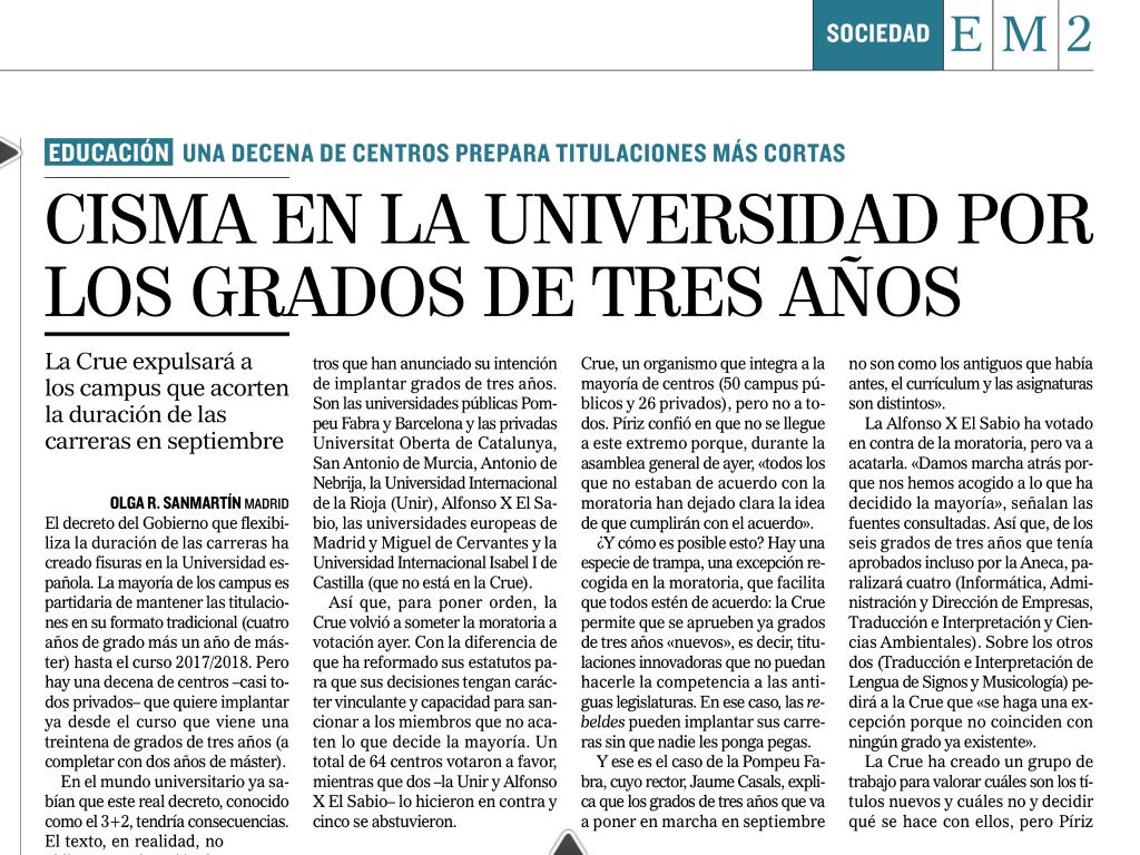 sggranda's tweet photo. El debate 3+2 queda aplazado en #Uniovi: La CRUE expulsará a quienes acorten las carreras https://t.co/ve3W3Txdnf https://t.co/GqvTV1tYzT
