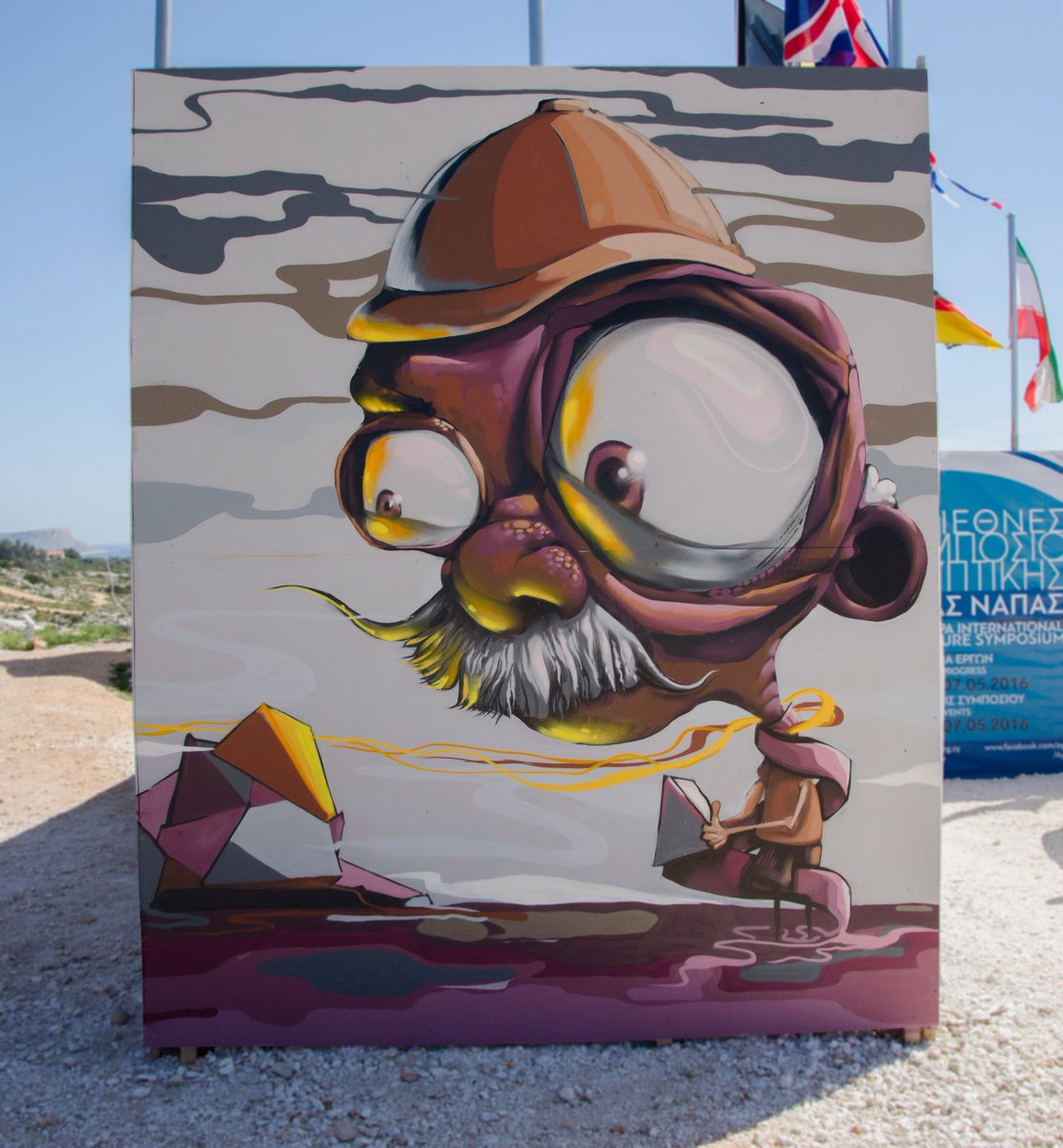 Edmon1419's tweet photo. Participation @Ayia Napa Street Art Festival

#streetart #nlscrew #spraypaint #character #artwork #1419art #cyprus https://t.co/HFc6u6Q7Oj
