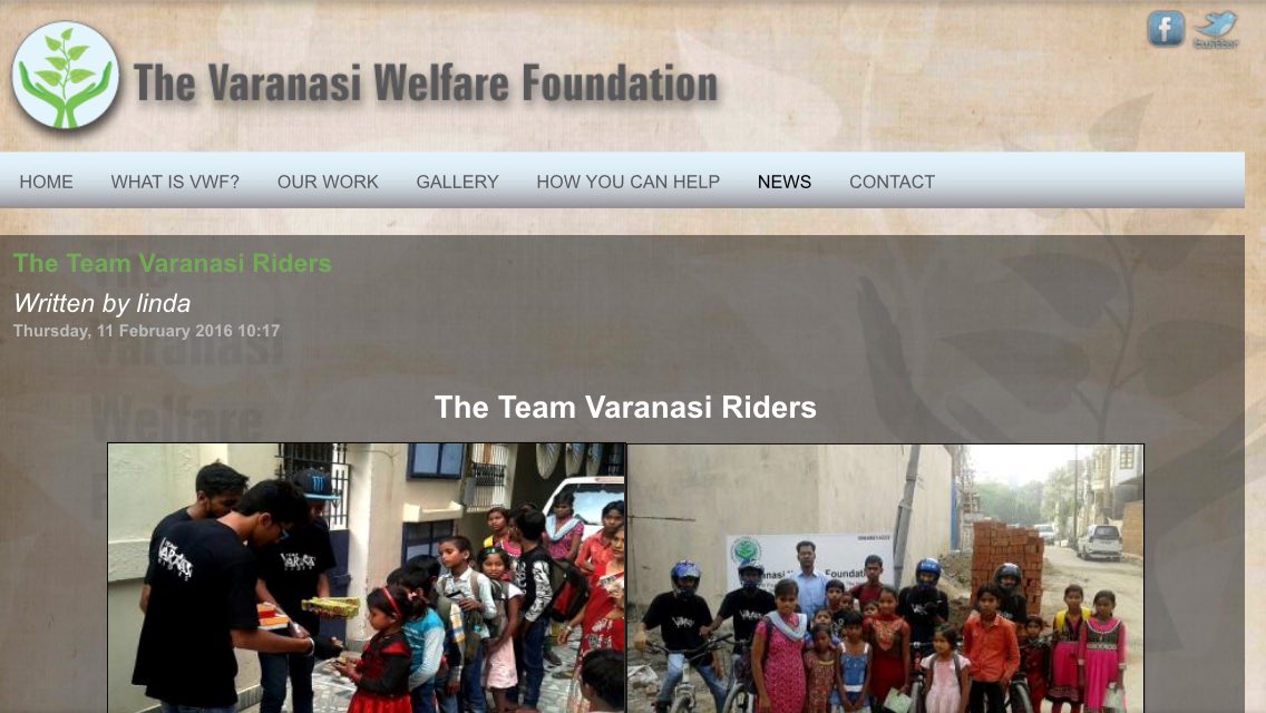 TheTeamVRz's tweet photo. Thank you Varanasi welfare Foundation
https://t.co/zRMakQXtmA
#VWF #Team #VaranasiRiders #RideForSmile https://t.co/e48iZ5glcZ