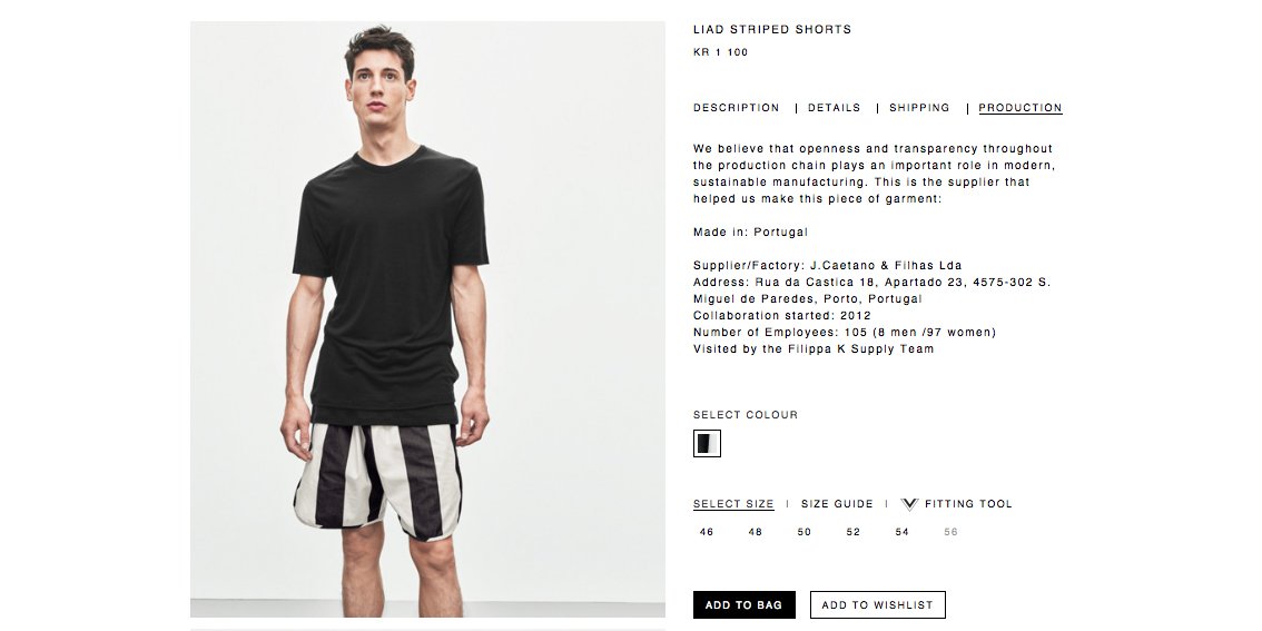 We believe in transparency. Under each garment, we list the supplier that helped us make it. #whomademyclothes