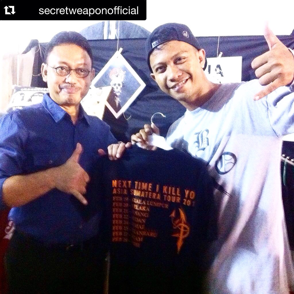 Terimakasi Pak Edi Kamtono "Wakil Walikota pontianak" Support Lokal Band #secretweaponhc #asiasumateratour2016