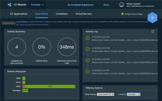 whitfiea's tweet photo. How to write #Javascript actions for #OpenWhisk on IBM Bluemix https://t.co/0hPiNzdoqX https://t.co/q1OPIEehha
