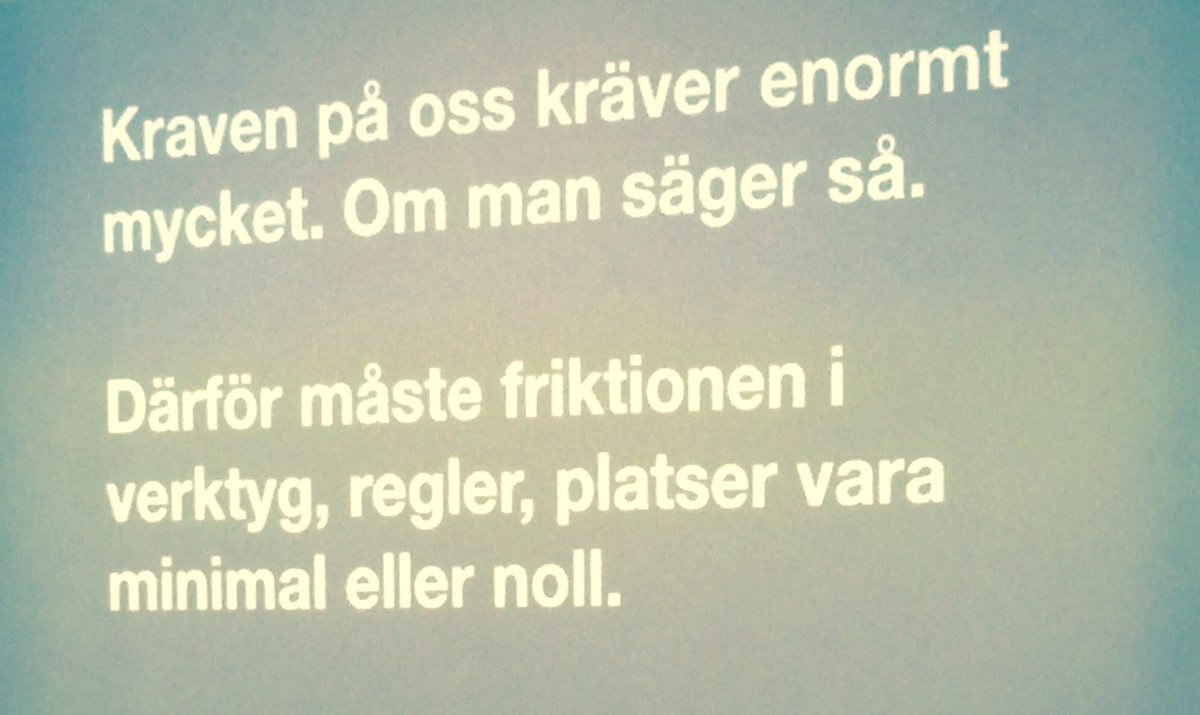goldensohn's tweet photo. Fysiska kontoret hinner aldrig med. Aouch. Istället kunskapsorientering för kreativitet 
#stateofmindatwork #cotalk https://t.co/y3fSq7YwFf
