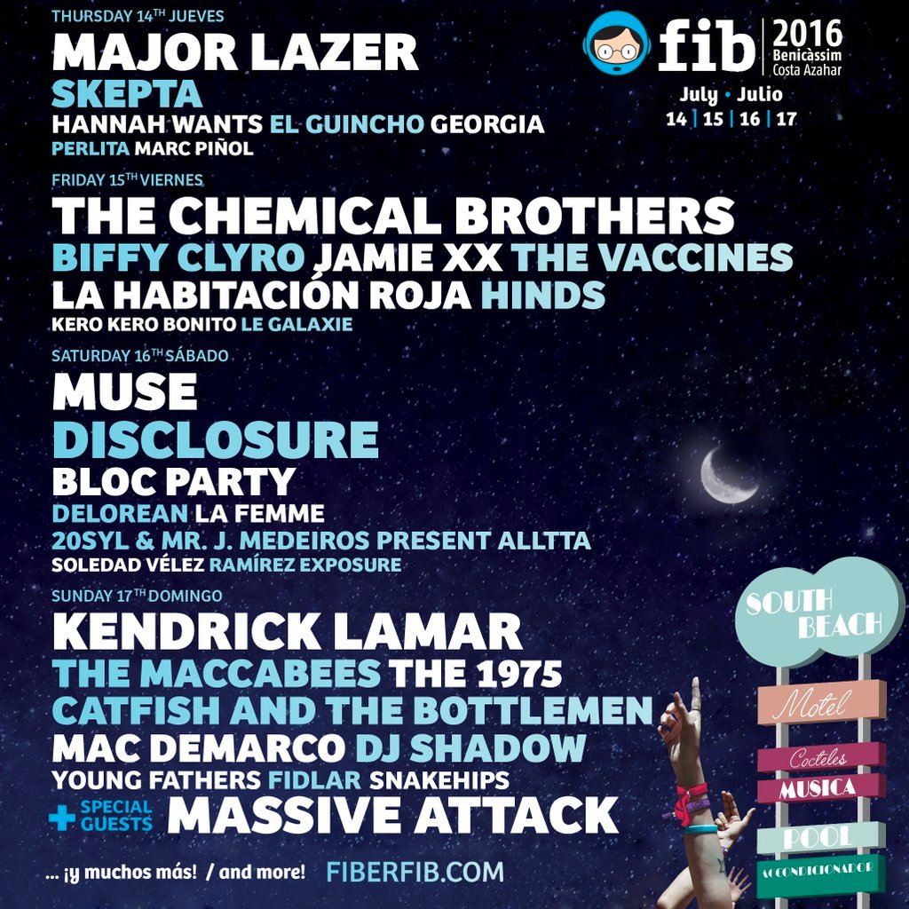 Noise Off (@noiseoff_fest) on Twitter photo El <a href="/fiberfib/">FIB Benicàssim Festival</a> es 1 de nuestros festivales favoritos ever. Nuevas confirmaciones, cartel por días, y entradas de día! El <a href="/fiberfib/">FIB Benicàssim Festival</a> es 1 de nuestros festivales favoritos ever. Nuevas confirmaciones, cartel por días, y entradas de día!