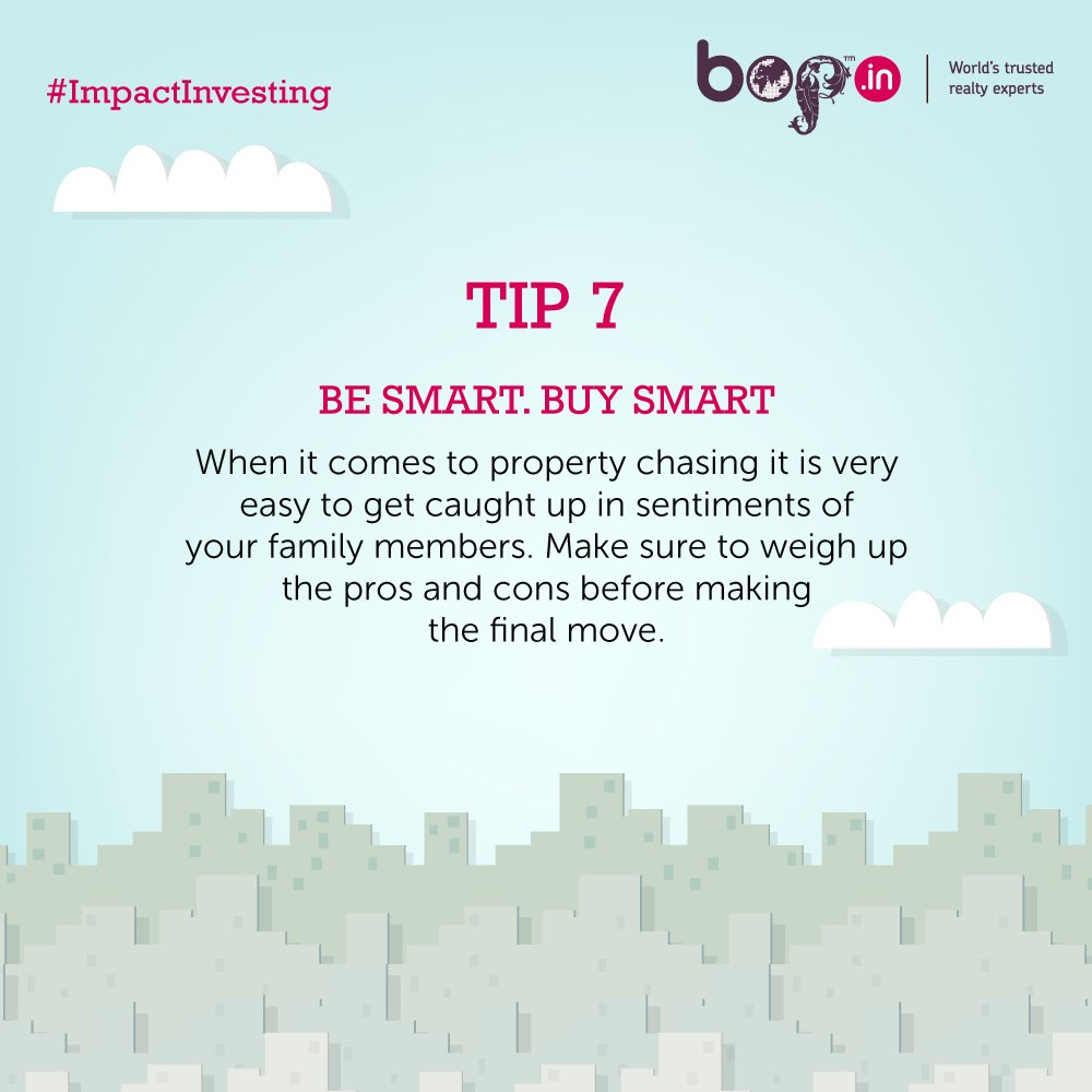 BOPGrp's tweet photo. #ImpactInvesting

#Tip7 - Be Smart. Buy Smart.

#RealEstate #RealEstateInvestment https://t.co/i0nYMe9x3a