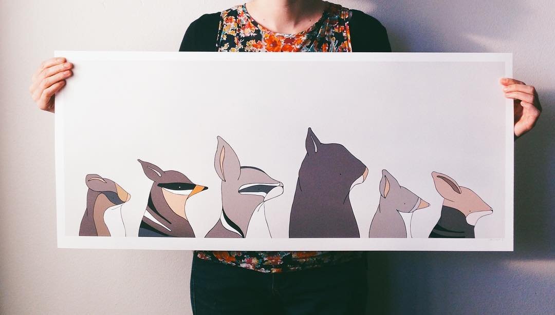 eggpicnic's tweet photo. Australia has the highest % of mammal #extinction in the world. With @GreenfleetAust grab this print & plant #8trees https://t.co/CEieNUUUZv