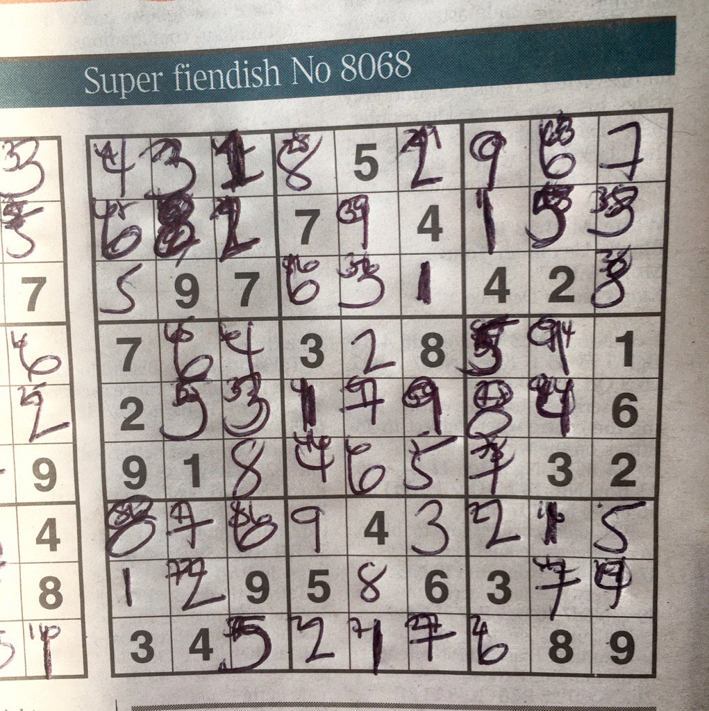 ClareDelmar's tweet image. Oh yeah #sudokusolver