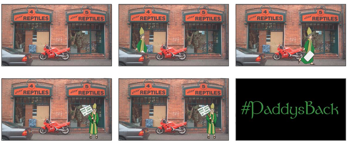 Patstothefuture's tweet image. Idea for St. Patrick animation, what do y'all think? #patstothefuture #StPatricksDay #StPaddysDay #comics #animation