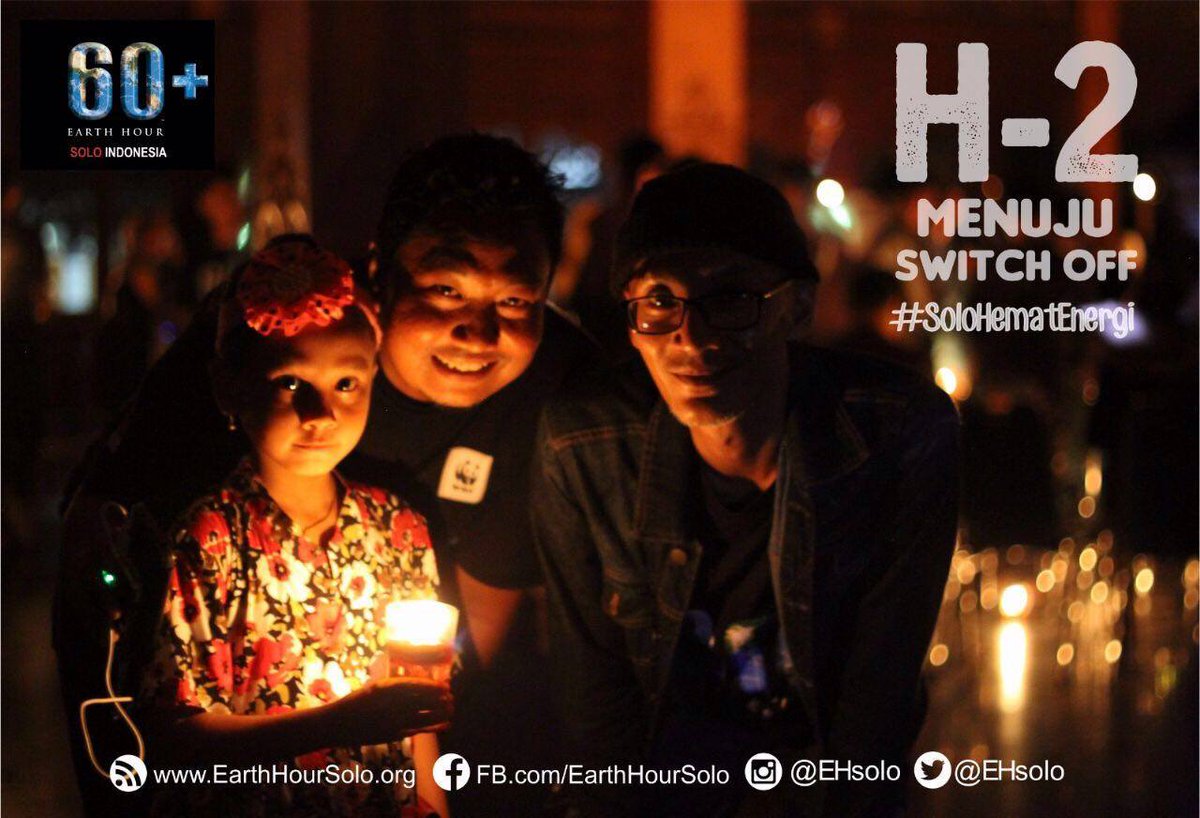 EHSoloVols's tweet photo. 2 hari menuju malam puncak #EarthHour @InfoSoloRaya @solo_radio @ptpn9960fm @radiosasfm @mettafmsolo @PramborsSolo https://t.co/HcUQN1w478