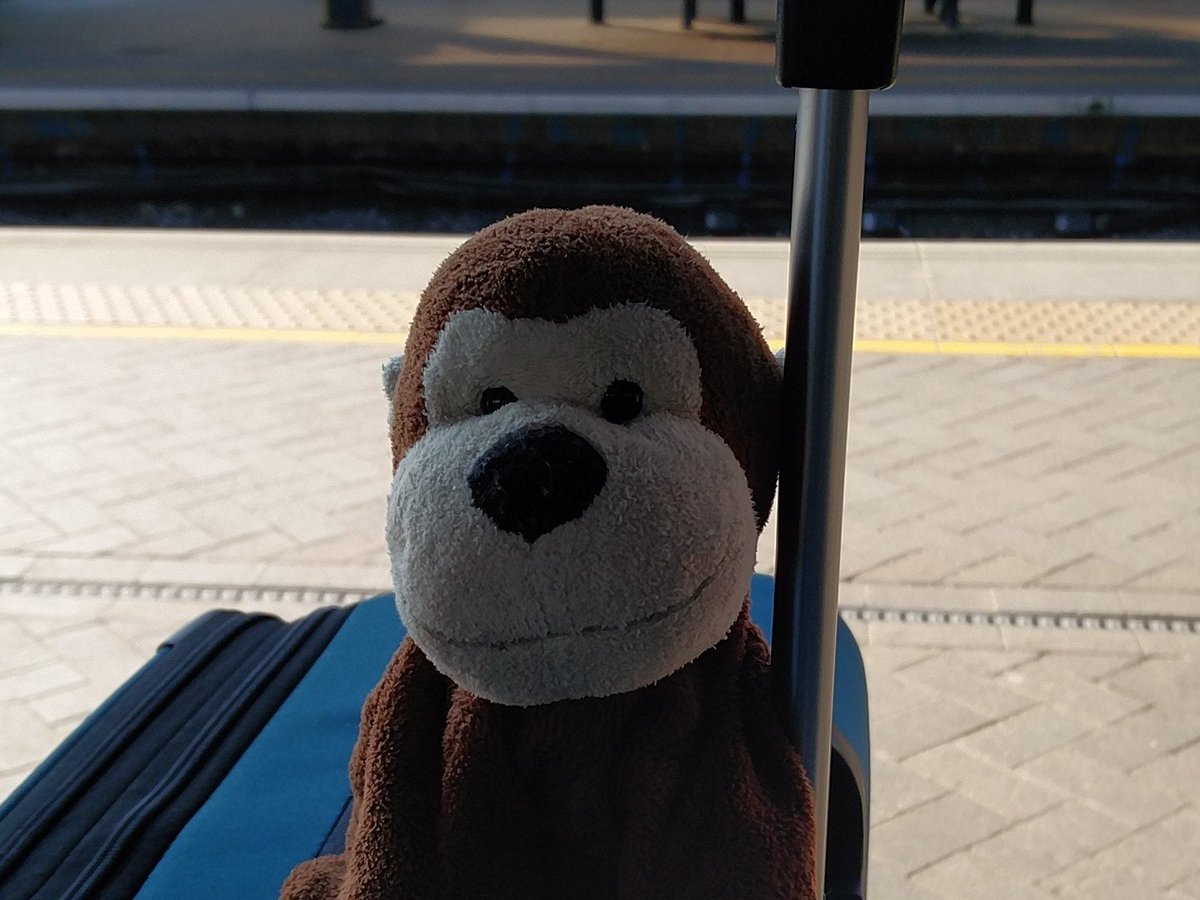 knitsonik's tweet photo. The excitement is mounting and my travel companion is jabbering excitedly about @EdinYarnFest #monkl #welltravelled https://t.co/gcxEEk7wlD