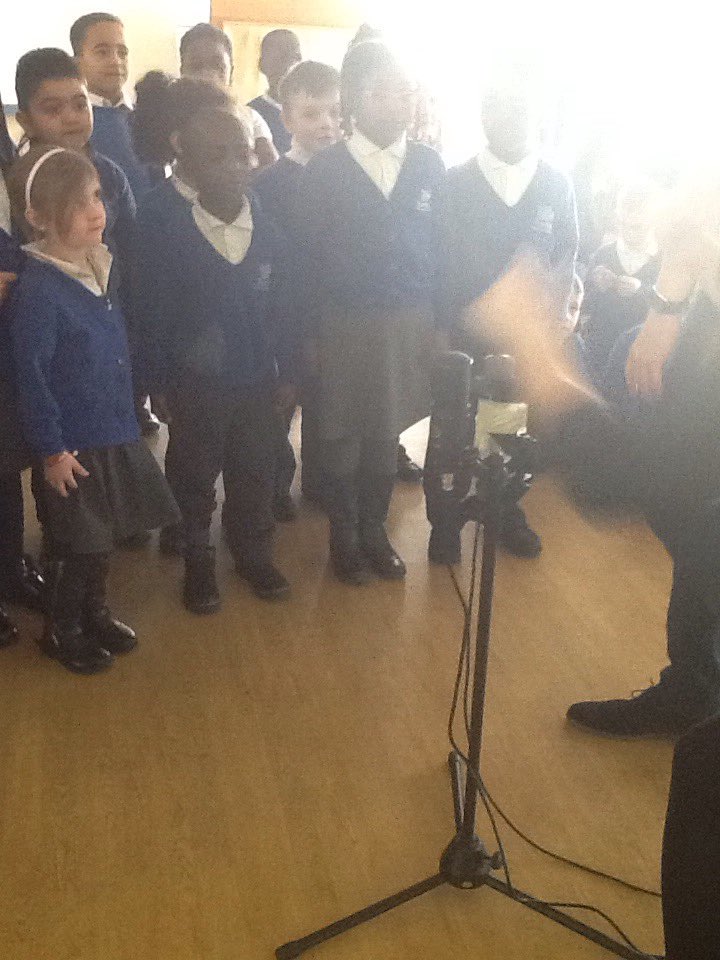 We are recording for the Foxfield radio this morning with year 1. <a href="/foxfield/">FoxfieldPrimary</a>