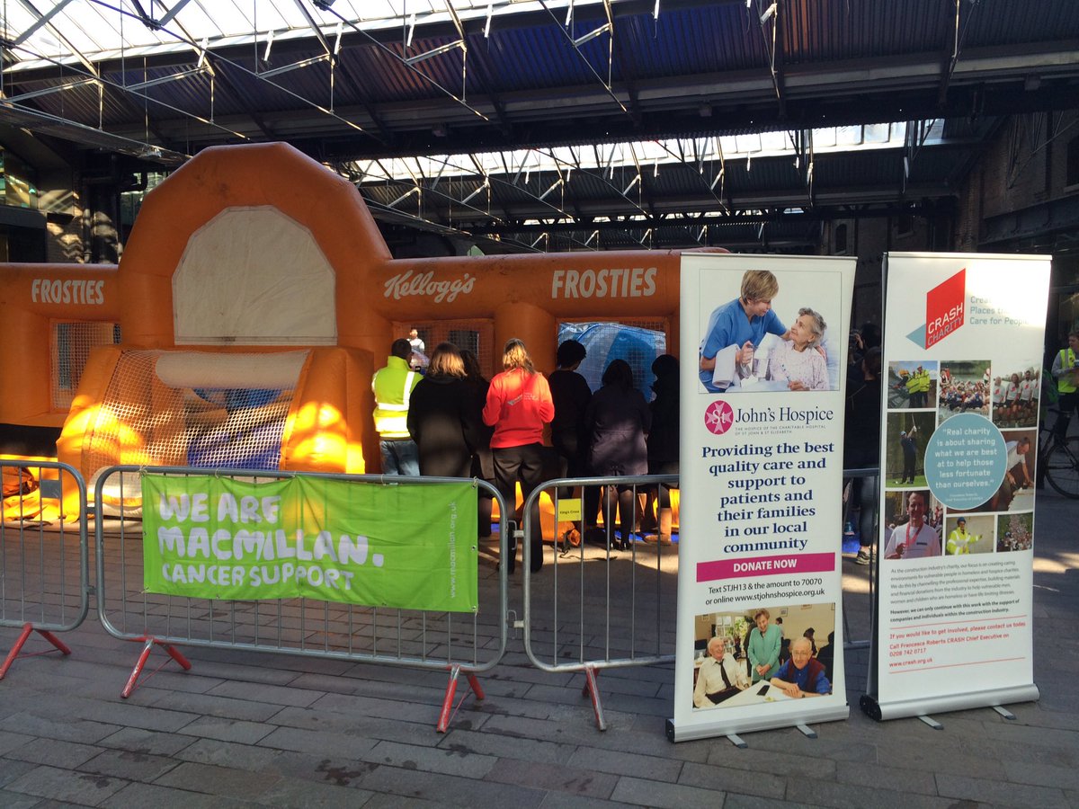 Zorbinghire does charity day at kings cross London.
For Argent group! #Zorb football mania