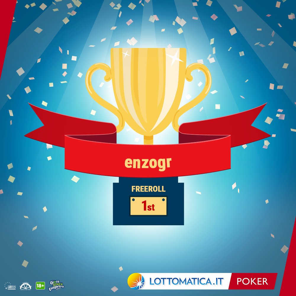 Complimenti all'ultimo vincitore: chi vincerà il prossimo #Freeroll #poker su goo.gl/tpMofA?