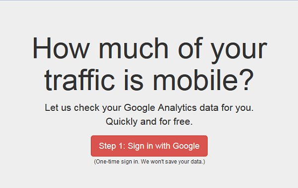 How much of your website traffic comes from mobile devices? mobileratio.com