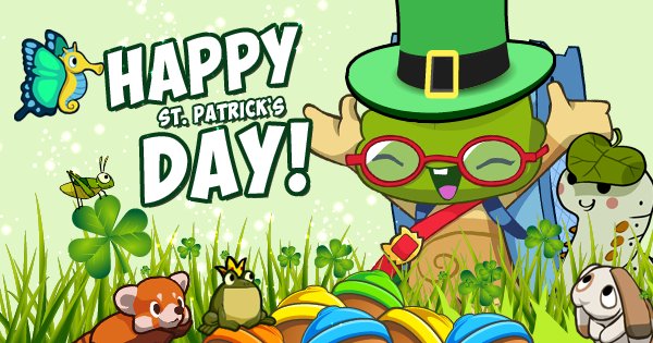 TreeWorldGame's tweet photo. Happy #StPatricksDay to all our #TreeWorldGame players! How are you celebrating? https://t.co/V9Iz4KCthS