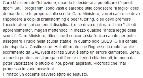 MikMar1988's tweet photo. Chiediamo #quesititipo per la prova scritta del #concorso2016. L'On. Coscia ha promesso. @megmalp @marcellomalloni https://t.co/1NAjzOmdOf